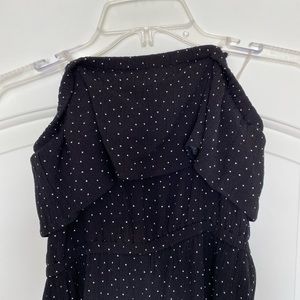 Jumpsuit - strapless, black